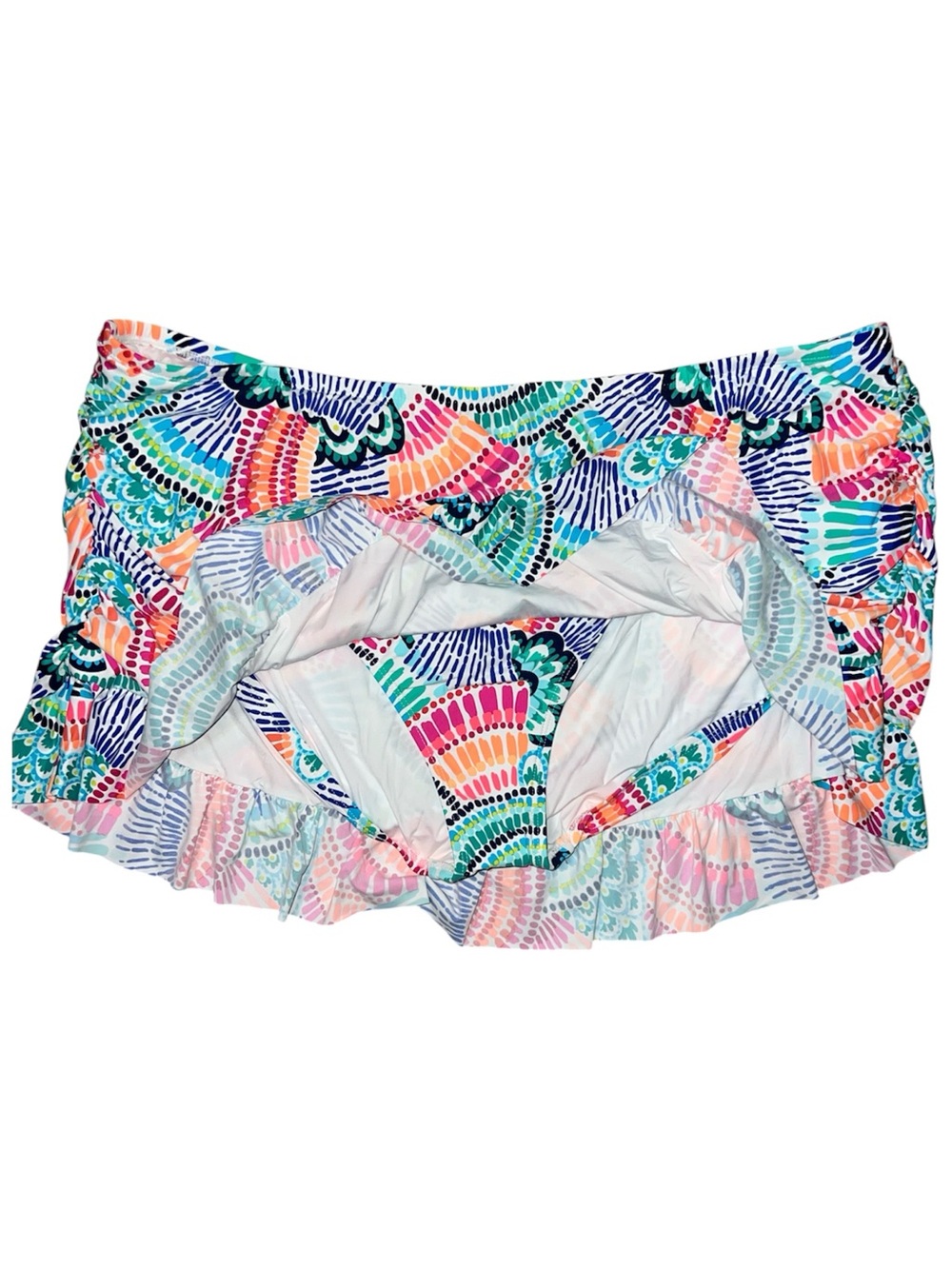 La Blanca Swim Skirt Colorful Mini Skirt Size 22W NWOT